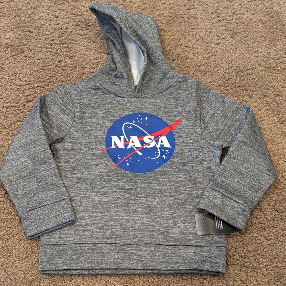 NASA Gray Kids Hoodie